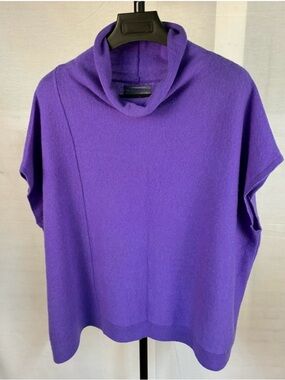 Anthropologie purple Cowl Neck Women's Sweater/poncho